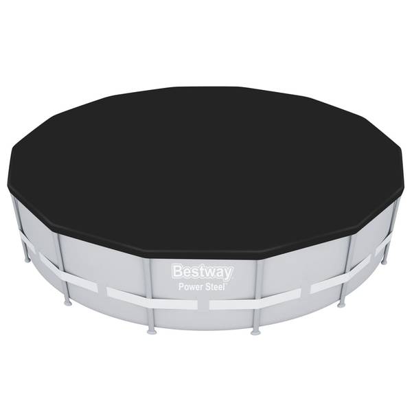 Poolabdeckung 93323 Schwarz - PVC - 396 x 1 x 396 cm