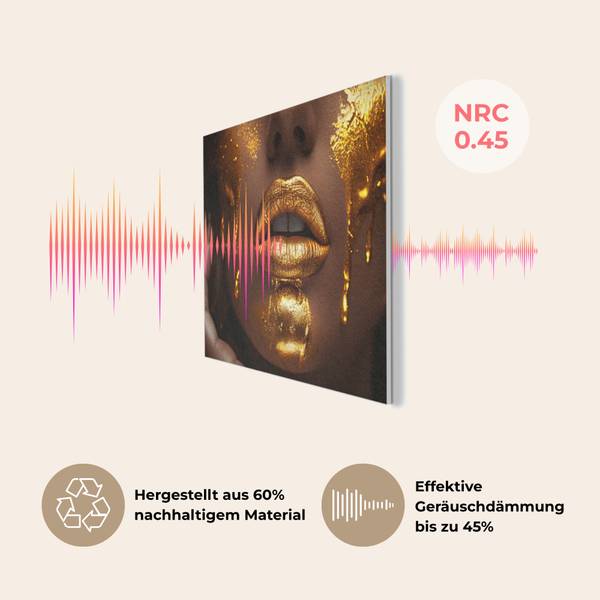 AKUSTIKBILD Frau 80 x 60 cm