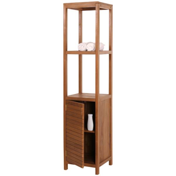 Regal M84 Braun - Teakholz - 40 x 180 x 40 cm