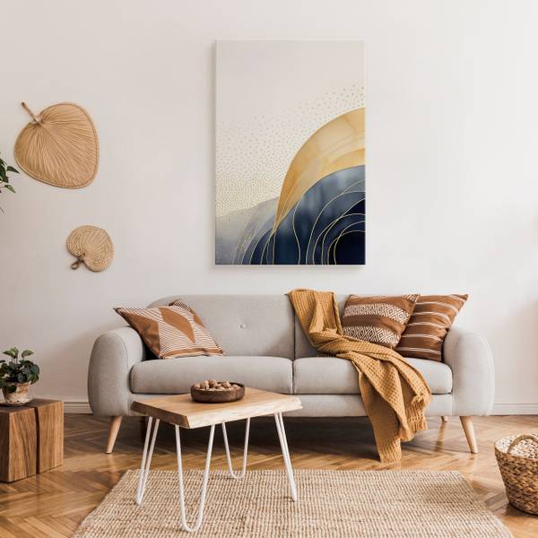 Leinwandbild ABSTRAKTION Ornamente Boho 40 x 50 x 50 cm