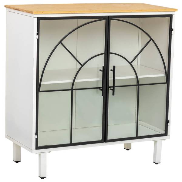 Buffet Nordic Blanc - Bois massif - 81 x 80 x 35 cm