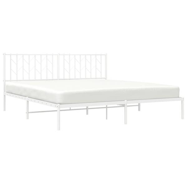 Cadre de lit 3032739-2 Blanc - 187 x 219 cm