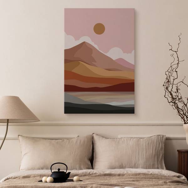 Leinwandbild Berge 30 x 40 x 40 cm