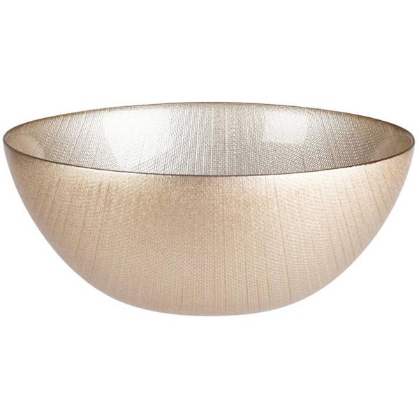 Glasschale 044200750 Beige - Glas - 21 x 9 x 21 cm