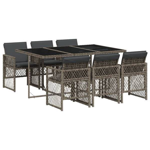 Garten Essgruppe 3033273-2 (7-teilig) Grau