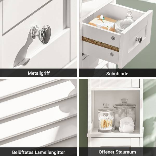 Hoge kast FRG236-W wit
