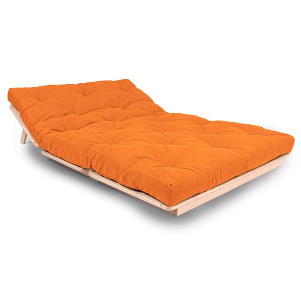 Futon Stuhl LAYTI-140, Buchenholz Orange - Geölt - Unbeschichtet