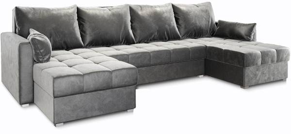 Ecksofa NAKO Hellgrau