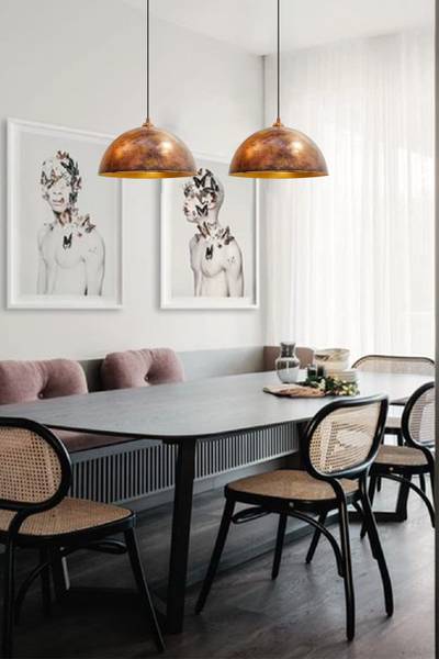 Hängeleuchte Kupfer Vintage Lampe 30 x 20 x 20 cm