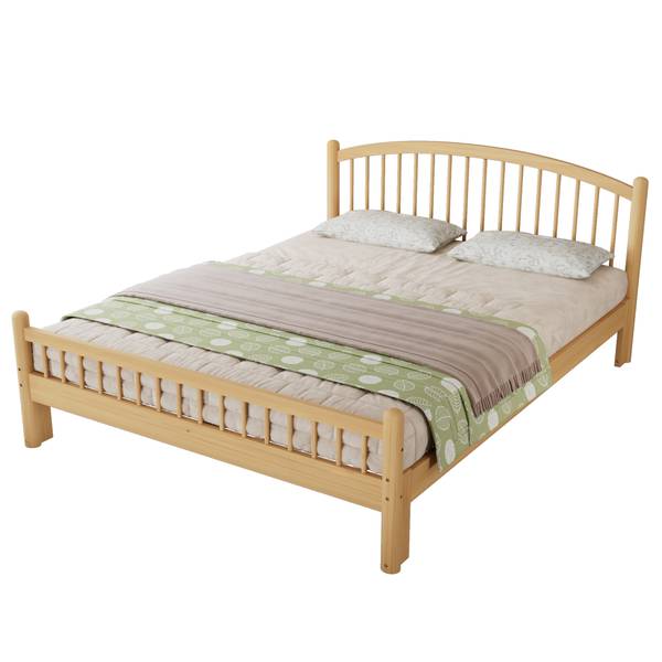 Holzbett MU4090 Ⅰ Braun - Kiefer - 147 x 84 x 208 cm