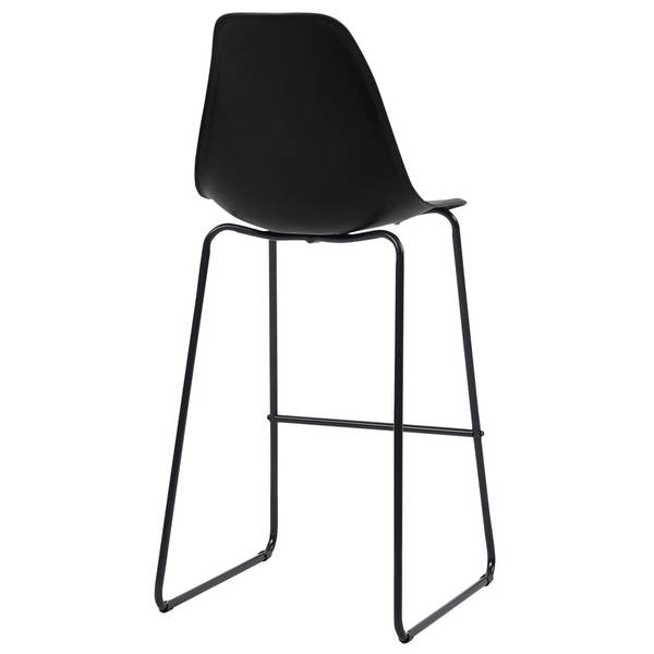 Barstuhl 299436 (2er Set) Schwarz - Metall - Kunststoff - 48 x 112 x 57 cm