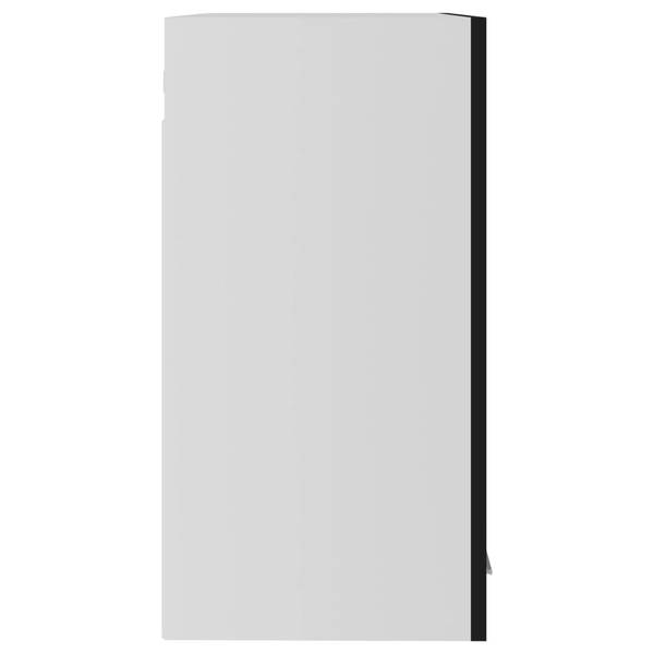 Hängeglasschrank 3016496-12 Schwarz - Weiß - 60 x 60 x 31 cm