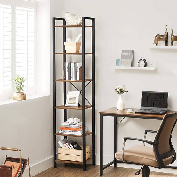 Bücherregal Philadelphia Braun - Holzwerkstoff - 30 x 188 x 40 cm