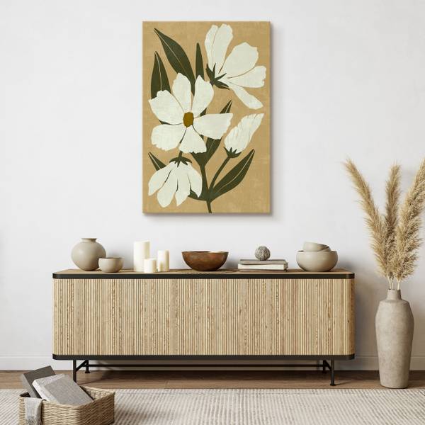 Leinwandbild Blume 40 x 60 x 60 cm