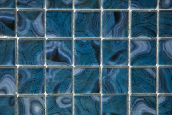 Glasmosaik BT-9090206 Blau - Farbglas - 48 x 48 x 32 cm