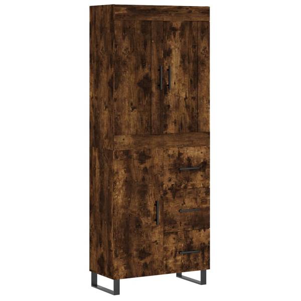 Highboard DE3521 Braun - Holzwerkstoff - 70 x 180 x 34 cm