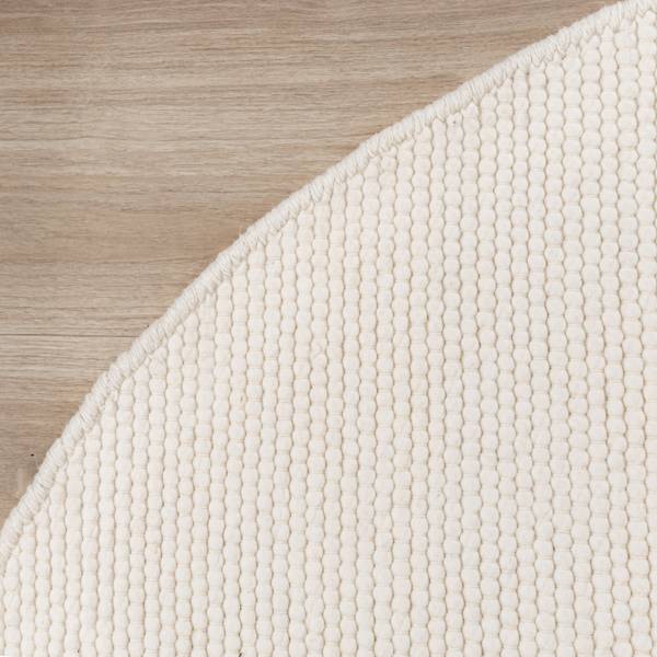 Wollteppich Organisch Feline Weiß - 152 x 245 cm