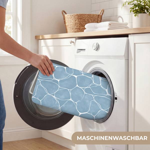 BADEMATTE Wasser 60 x 90 cm - Durchmesser: 96 cm