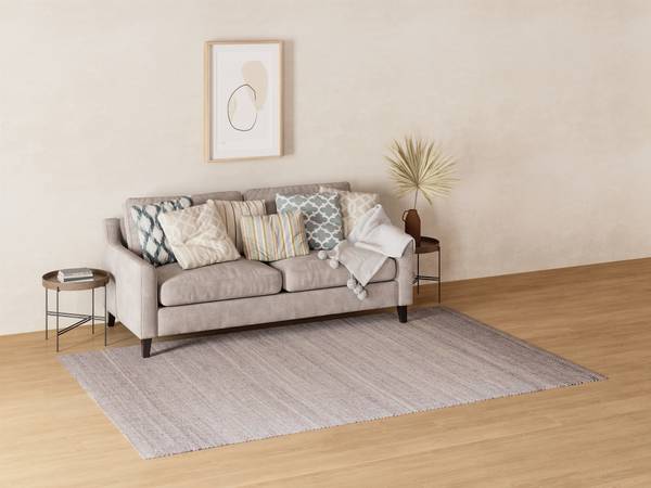Kurzflorteppich Dream Grau - 80 x 150 cm