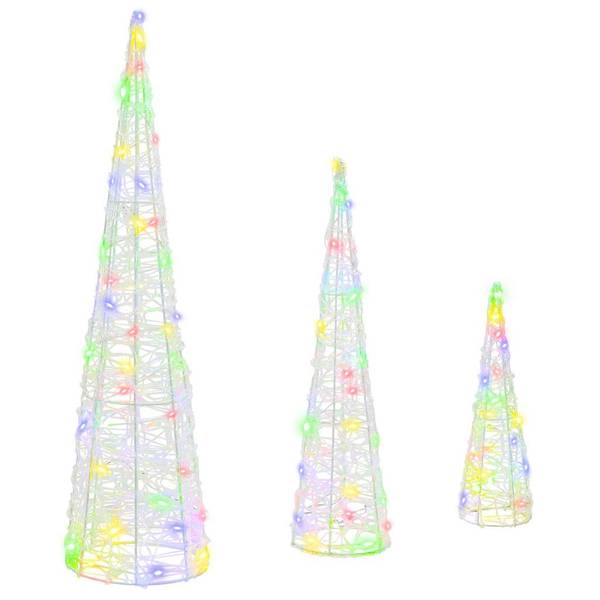 Weihnachtsbaum 3700000150 3er Set Multicolor