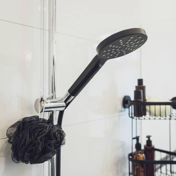 Brauseschlauch 175 cm, schwarze Matte Schwarz - Kunststoff - 2 x 2 x 175 cm