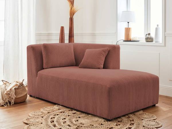 Ecksofa VICTOIRE Pink - Samt - 352 x 81 x 168 cm
