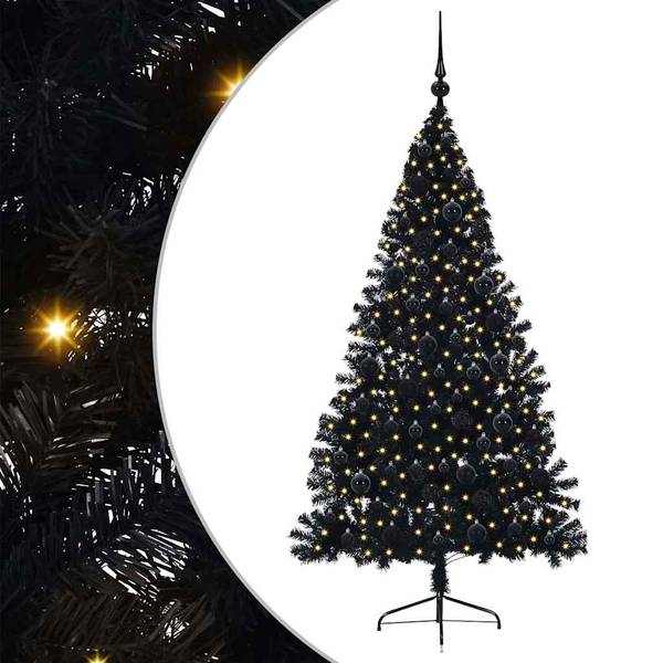 Weihnachtsbaum Dekoration  3397142 Schwarz - 115 x 180 x 115 cm