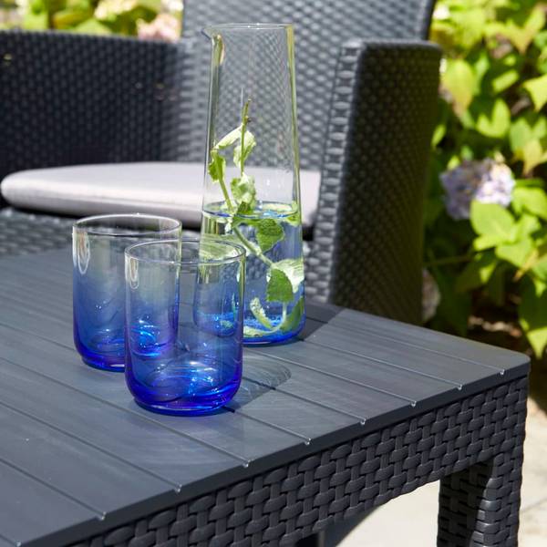 Gartentisch Lyon Grau - Polypropylen - 72 x 66 x 116 cm