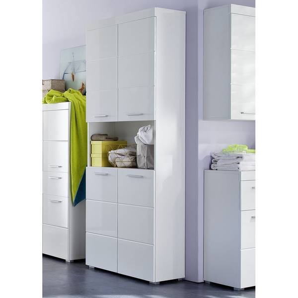 Hochschrank ALTENA-19-1 Weiß - Holzwerkstoff - 73 x 190 x 31 cm