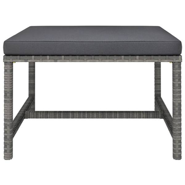 Salon de jardin 3009676-14 (lot de 6) Gris - Polyester - Acier - 60 x 60 x 60 cm