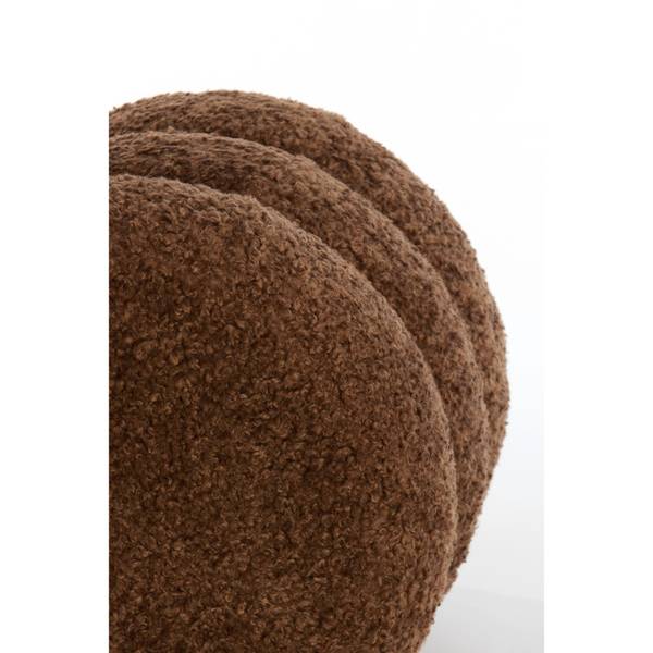 Sitzpuff Jobbi Braun - Flachgewebe - 40 x 45 x 40 cm