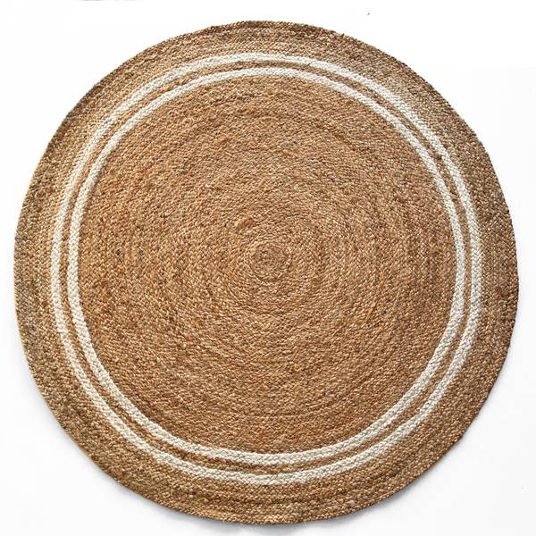 Jute-Teppich Mumbai 120 x 120 cm