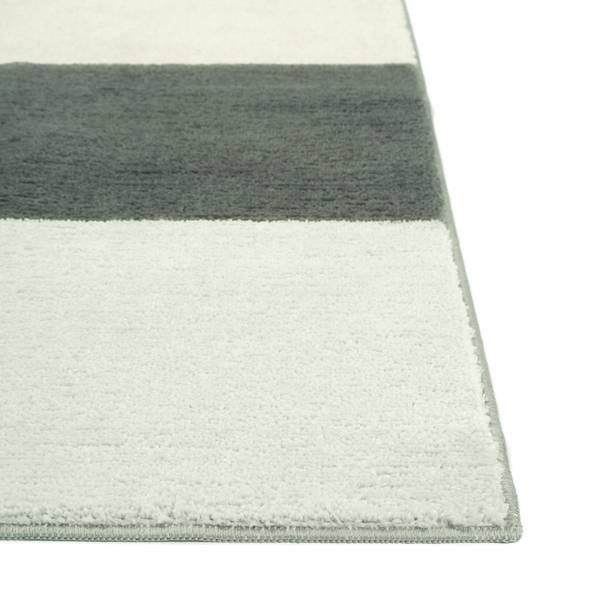 Badematte Horizont Cremeweiß - Grau - Hellgrau - 60 x 90 cm