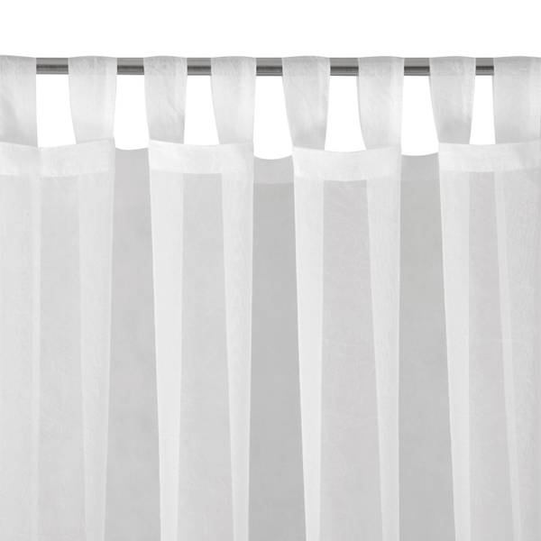 Gardine LUCY Weiß - Textil - 140 x 1 x 250 cm