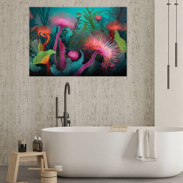 Wandbild Wasserpflanzen 90 x 60 cm