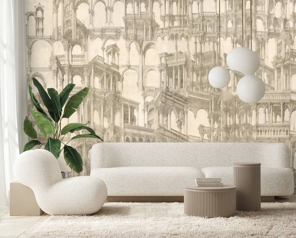 Fototapete Säulen Architektur Abstrakt 150 x 105 cm