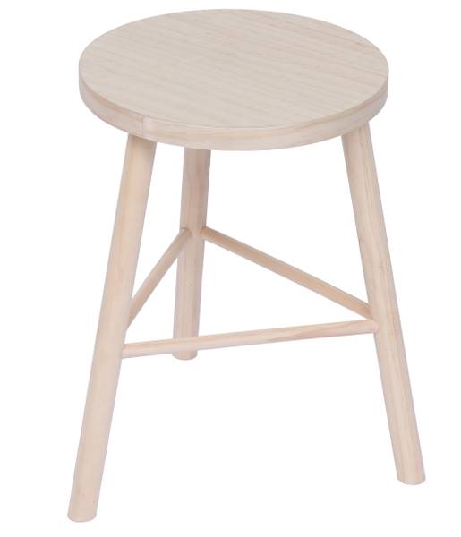 Beistellhocker ITAMI Braun - Massivholz - 31 x 46 x 31 cm