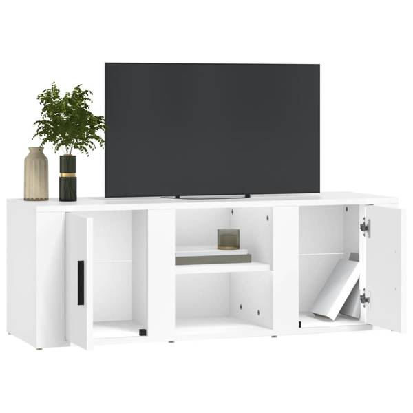 TV-Schrank 3018062 Weiß - Holzwerkstoff - 100 x 35 x 31 cm