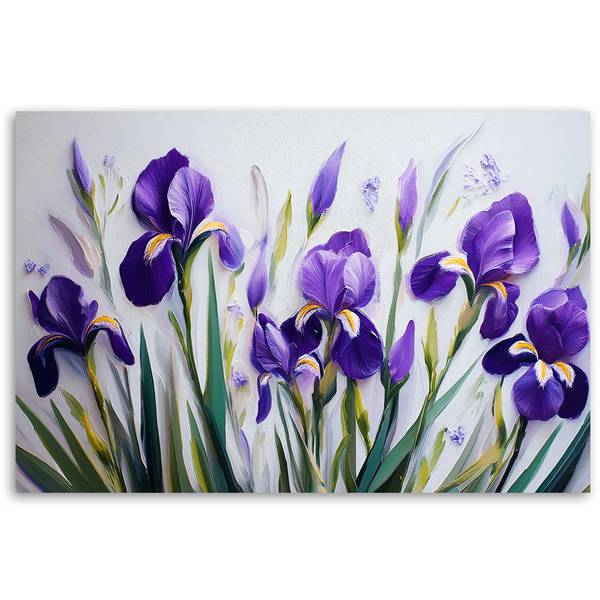 Wandbild blumen iris 60 x 40 cm