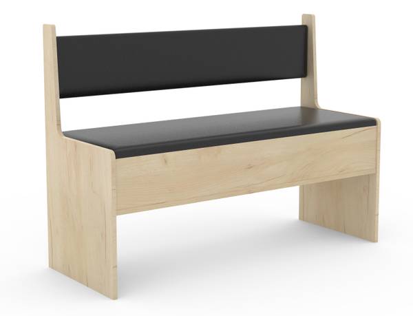 Bank Esal80 1 Braun - Holz teilmassiv - 110 x 80 x 42 cm
