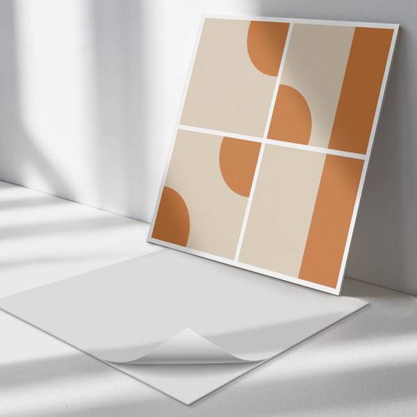 Fliesen Formen Gefüge 4er Set 50 x 50 cm