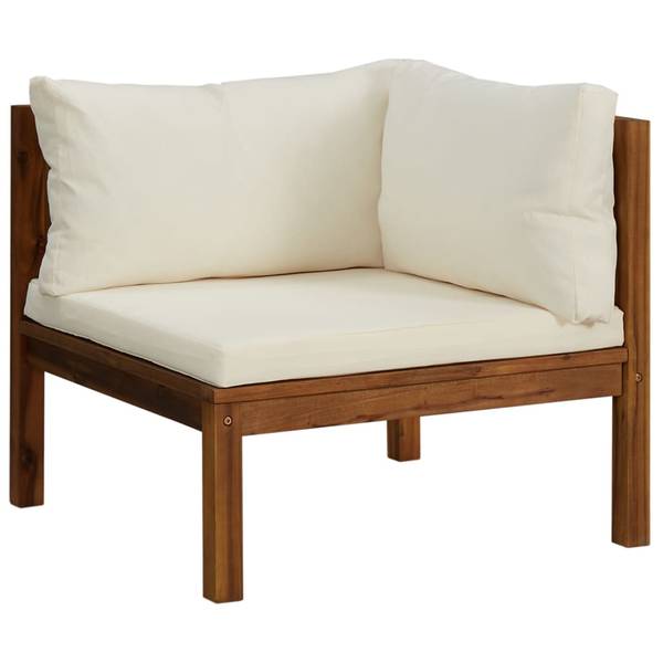 Garten-Lounge-Set 3086934 5-teilig Weiß - Massivholz - 65 x 35 x 65 cm