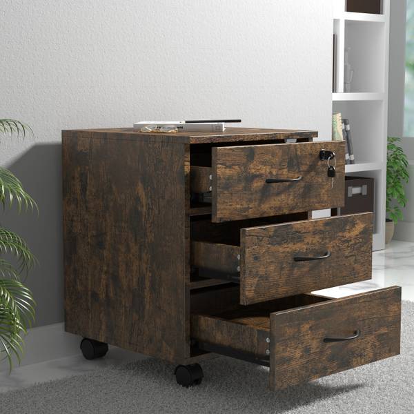 Rollcontainer Baula M Braun - Holzwerkstoff - 40 x 54 x 44 cm