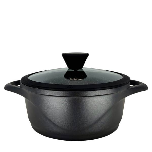 Kochtopf Set BRI-MGK12S (8-teilig) Schwarz - Aluminium