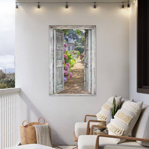 GARTENPOSTER Gartenpforte 80 x 120 cm