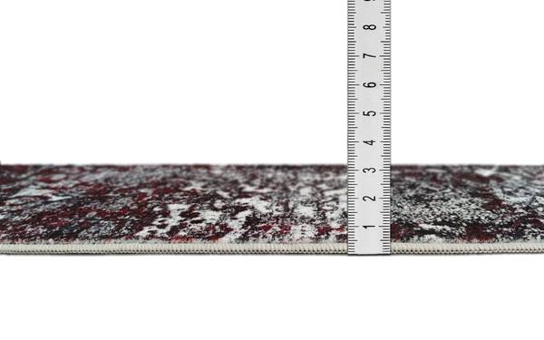 Marmor Look - Waschbar -Rot-120cmX160 Bordeaux - 120 x 160 cm
