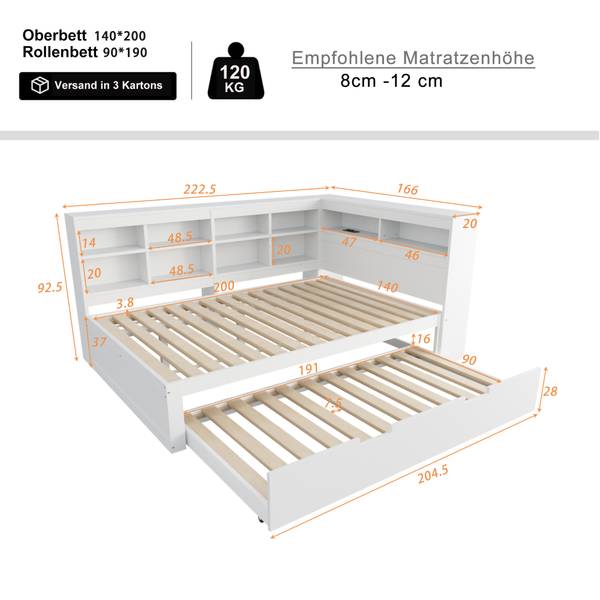 Schlafsofa Poseidon Ⅱ Weiß
