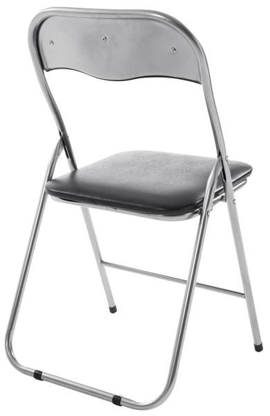Besucherstuhl Felix 4er Set Schwarz - Silber