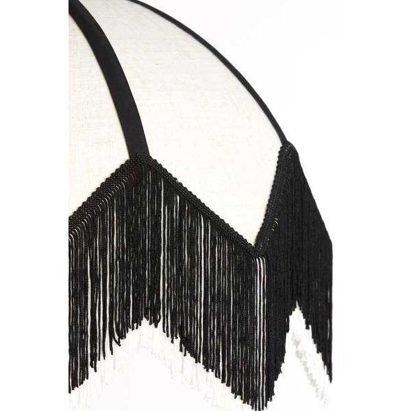 Hängeleuchte Sulina Weiß - Strukturstoff - 55 x 37 x 55 cm