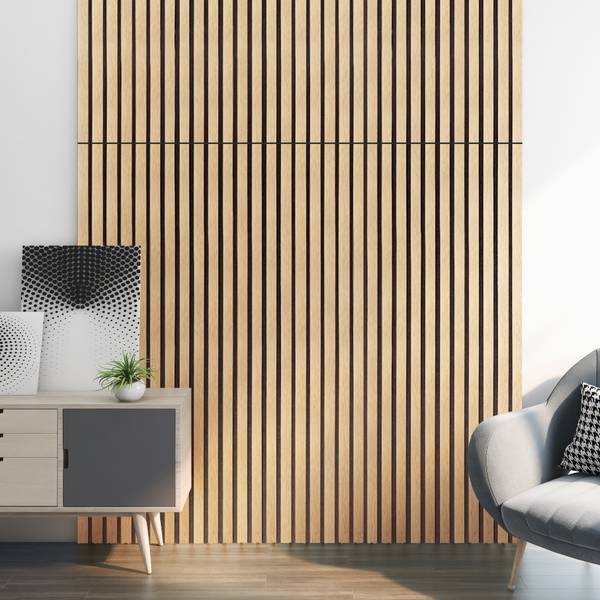 Akustik Wandpaneelset Vang 4-tlg. Eiche Dekor